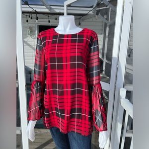Red Plaid Nygard Tunic